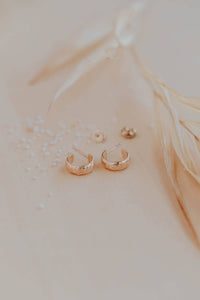 Baby Flora Hoops | 14kt Gold Fill + Sterling Silver