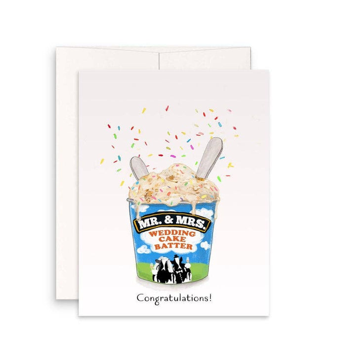 Wedding Cake Batter Ice Cream - Funny Wedding Card