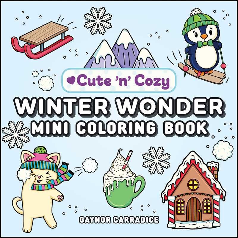 Winter Wonder Mini Coloring Book by