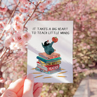 Best Teacher Penguin - Teacher Appreciation Card