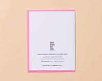 Finally! Congrats Letterpress Greeting Card