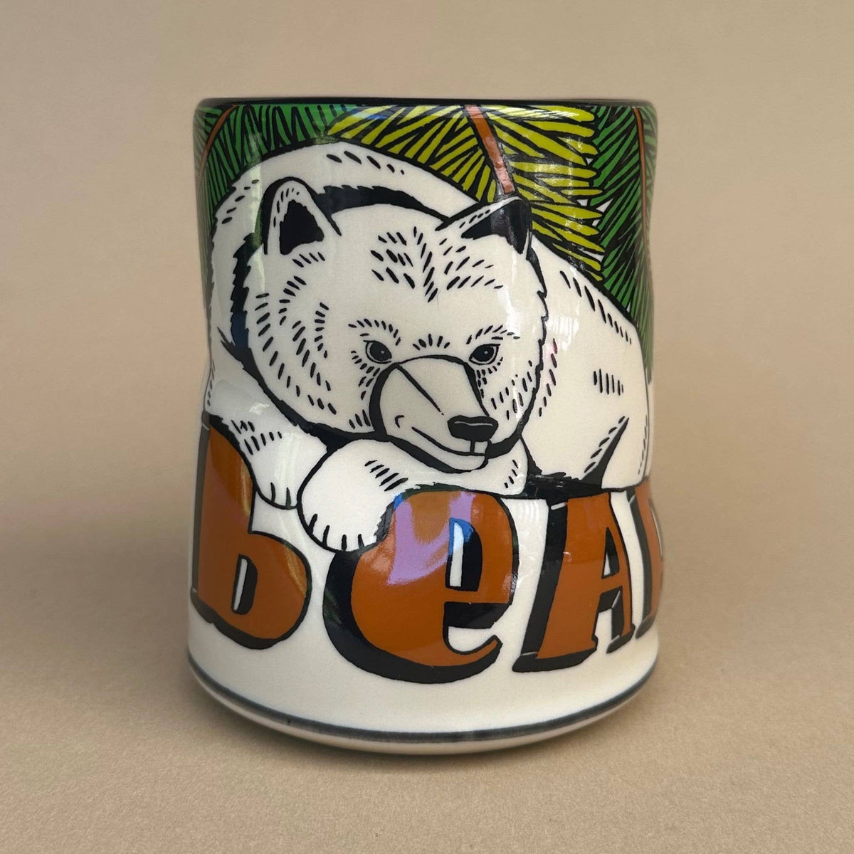 Lucky Bear Cup - XLarge Ceramic Christmas Mug