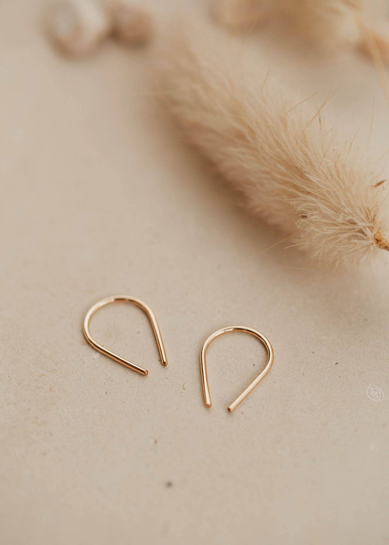 Tiny Horseshoe Earrings | 14kt Gold Fill  or  Sterling Silver