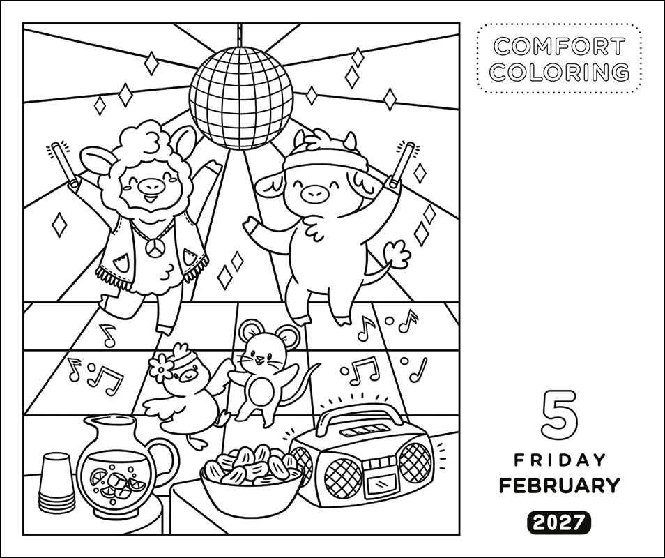 Comfort Coloring 2027 Day-to-Day Calendar by Andrews McMeel Publishing