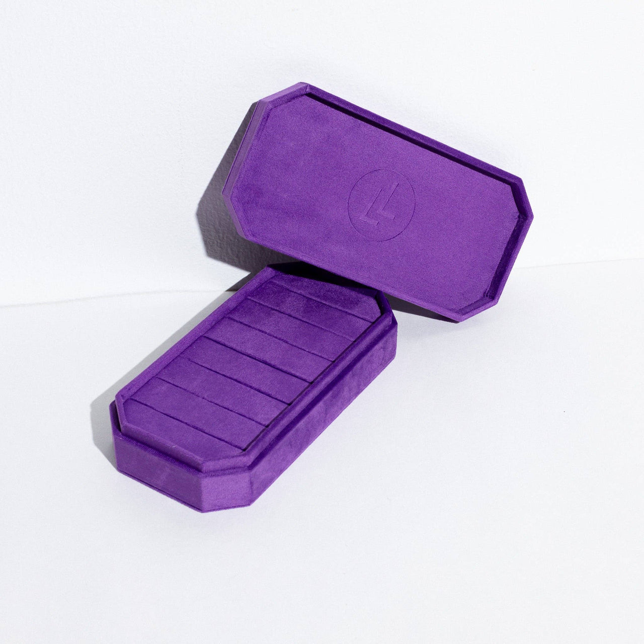 Velvet Jewelry Box Organizer - Purple