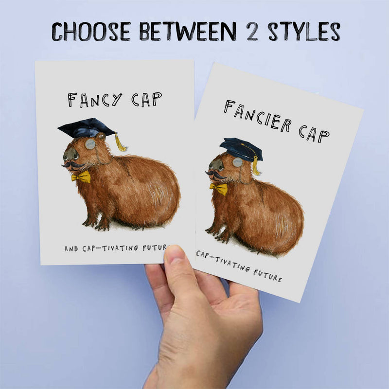 Fancy Capybara Grad - Funny Graduation Card