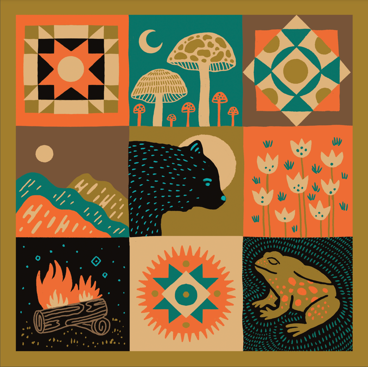 Catskills Quilt Print