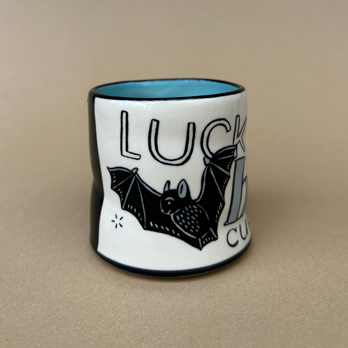 Lucky Bat Cup - Medium Ceramic Mug