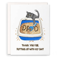 Dog Dad Shit - Funny Fathers Day Card