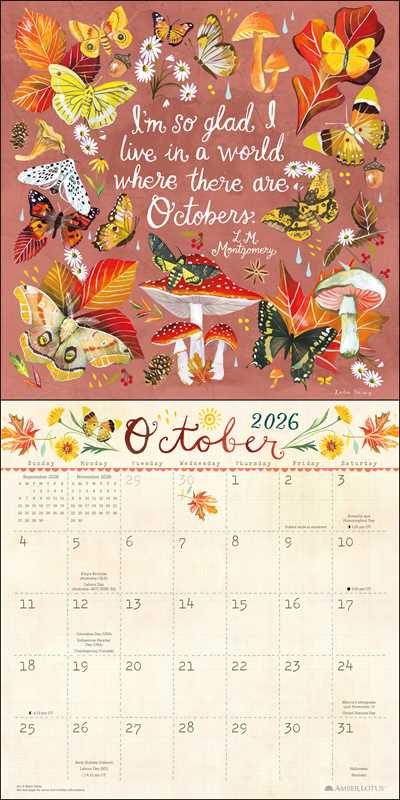 Katie Daisy 2026 Wall Calendar by Katie  Daisy