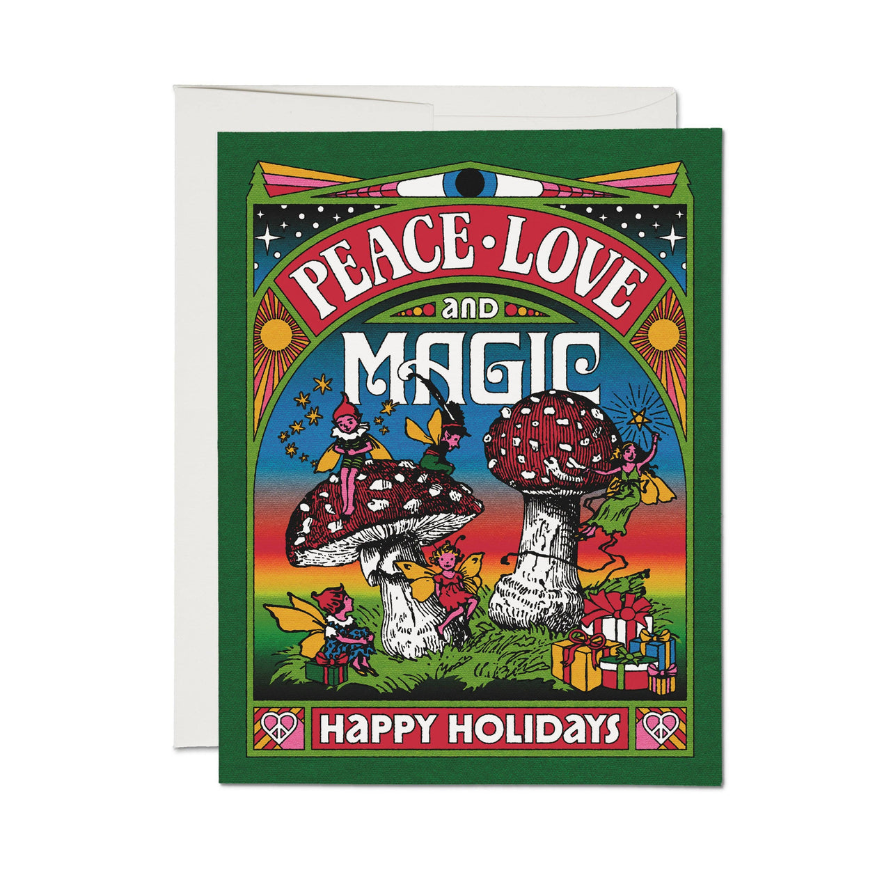 Peace Love Magic greeting card