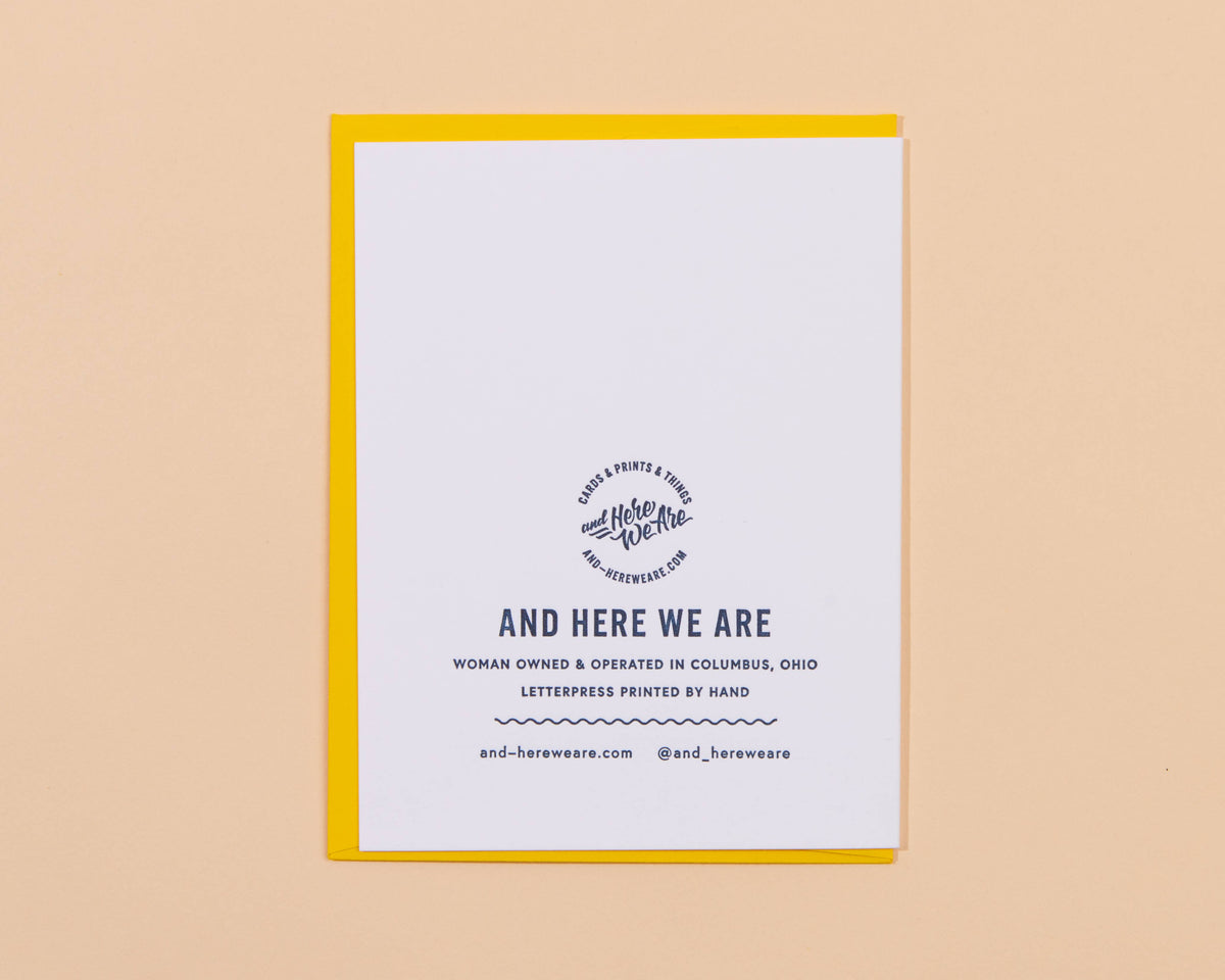 You Are Magic Thank You Letterpress Greeting Card
