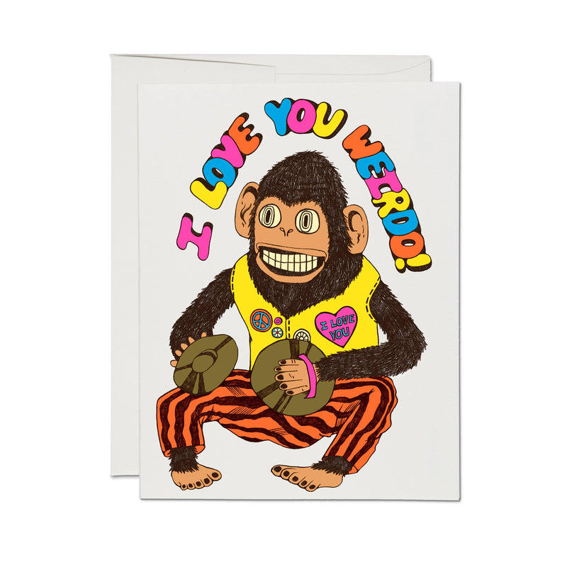 Love You Weirdo greeting card