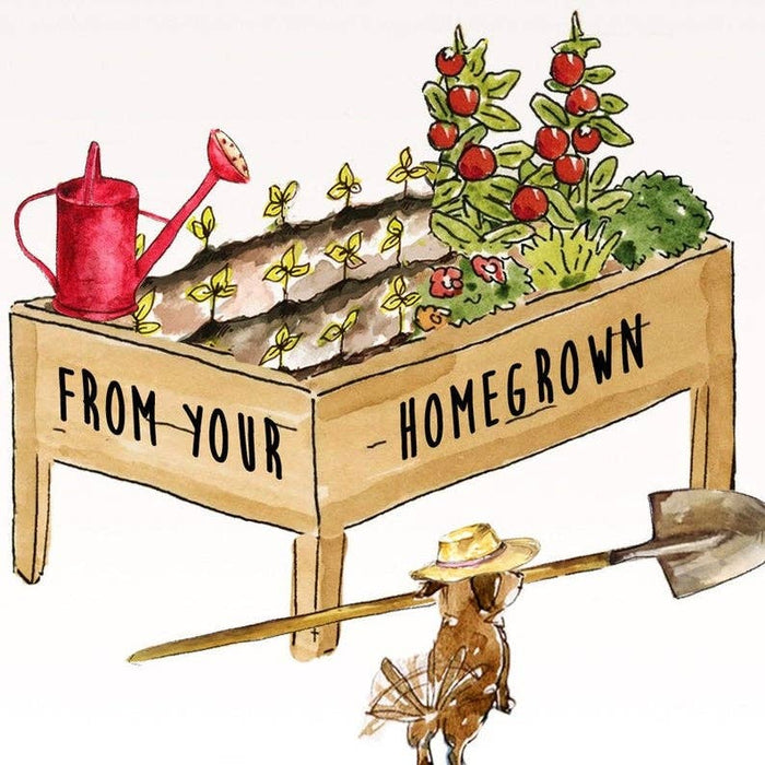 Gardener Raised Homegrown - Funny Mothers Day Card