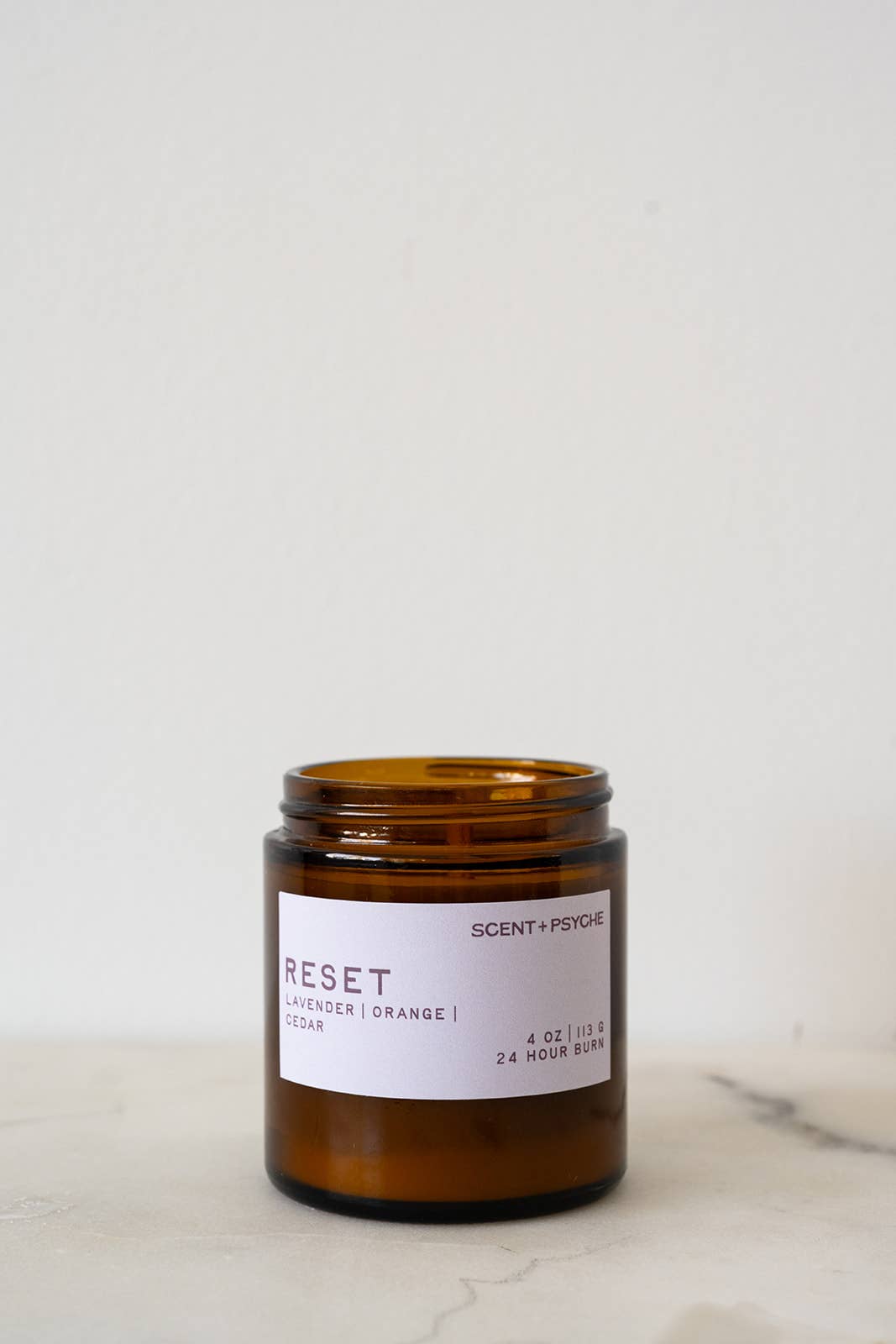 Reset | Lavender & Cedar Wood Wick Coconut-Soy Candle 4oz