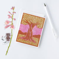 Trees Intertwined Letterpress Card