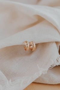 Baby Flora Hoops | 14kt Gold Fill + Sterling Silver