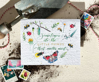 The Little Things Plantable Wildflower Seed Card