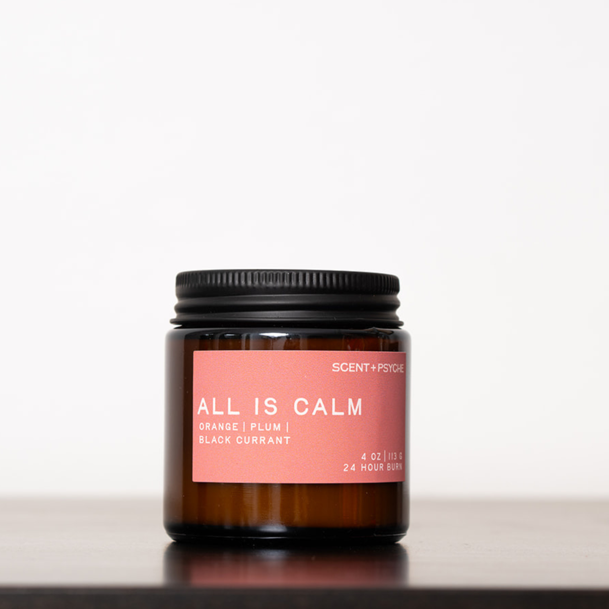 All is Calm | Plum & Black Currant Wood Wick Candle - 4oz