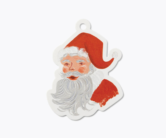 Pack of 8 Santa Die-Cut Gift Tags