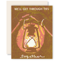 We'll Get Through This Together Encouragement Risograph Card