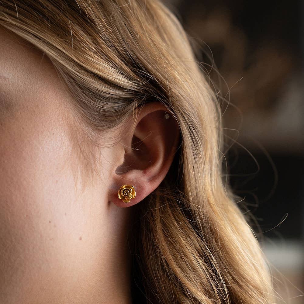 Rose Stud Earrings