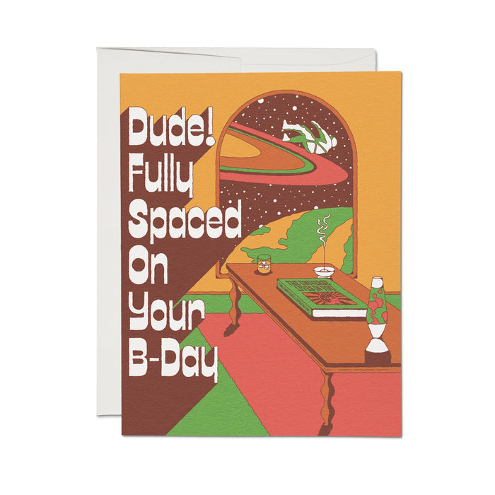 Fully Spaced greeting card