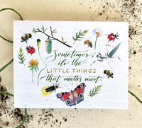 The Little Things Plantable Wildflower Seed Card