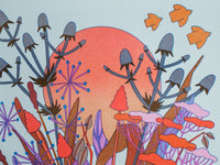 Autumn Moon - Risograph Art Print