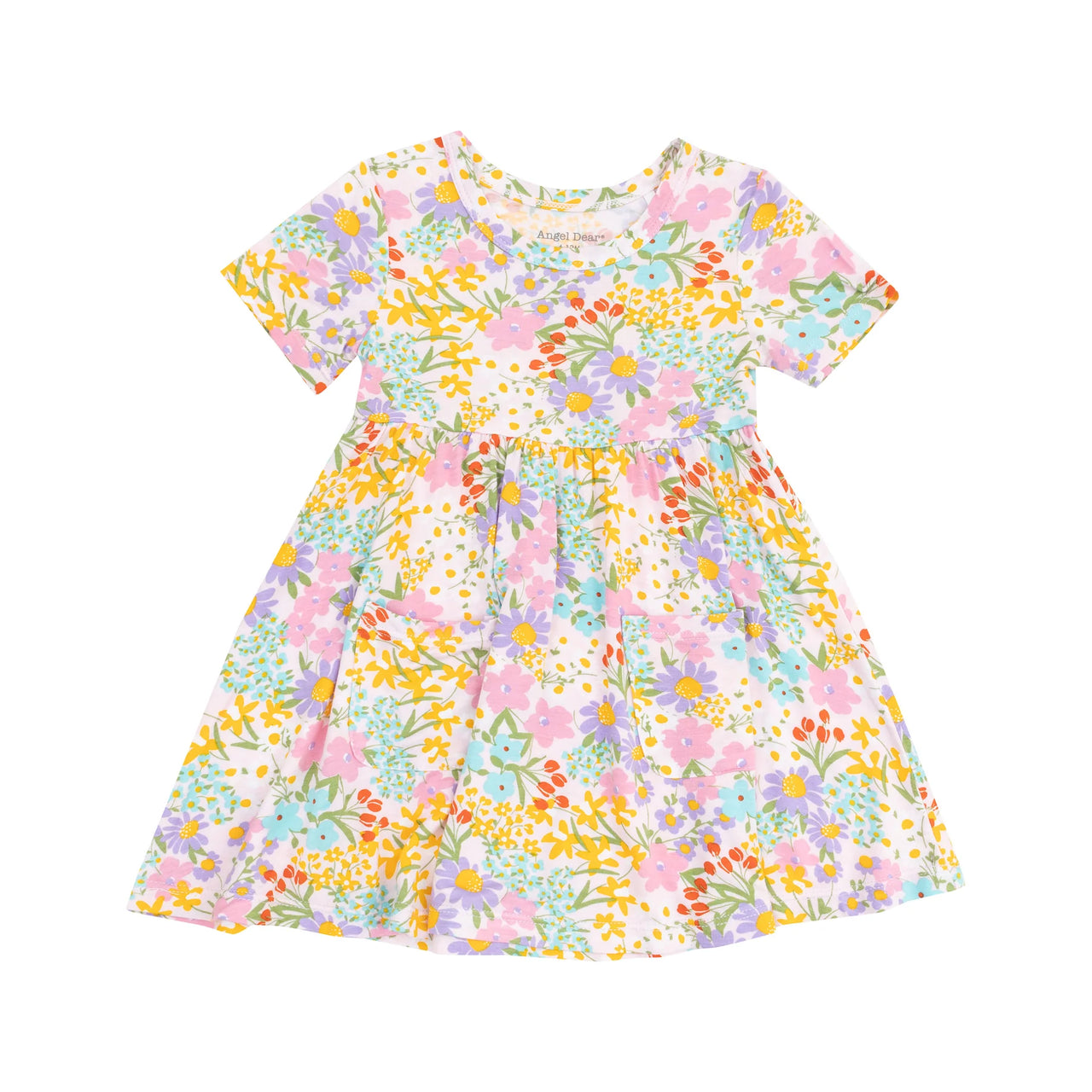 Amelia Floral | Short Sleeve Twirly Dress