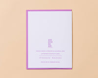 Best Wife/Mom/Friend Mother's Day Letterpress Greeting Card from Partner