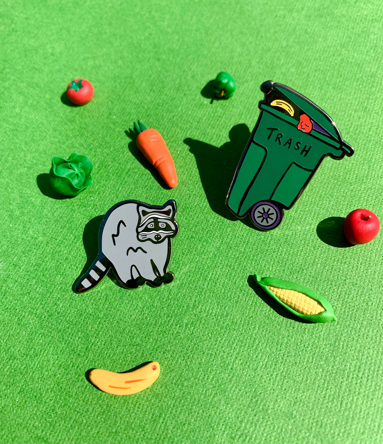 Trash Panda Enamel Pin Set 