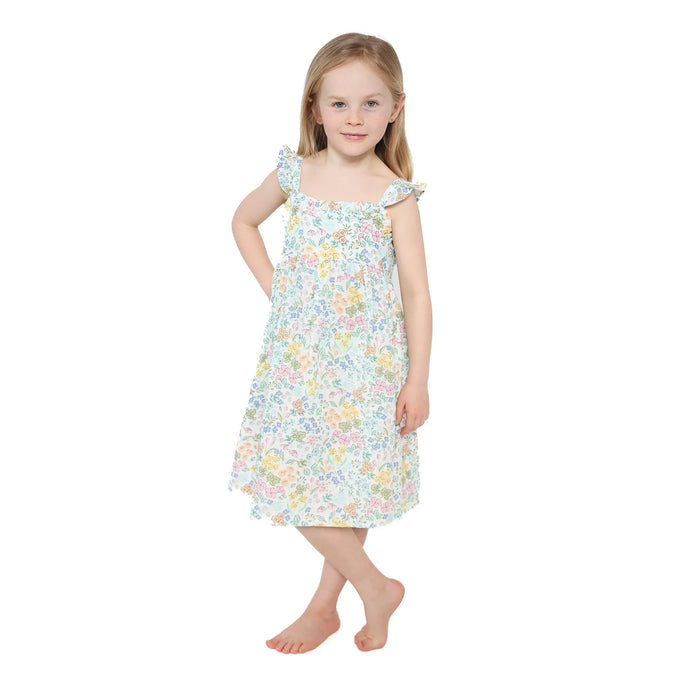 Samantha Floral | Paperbag Ruffle Dress