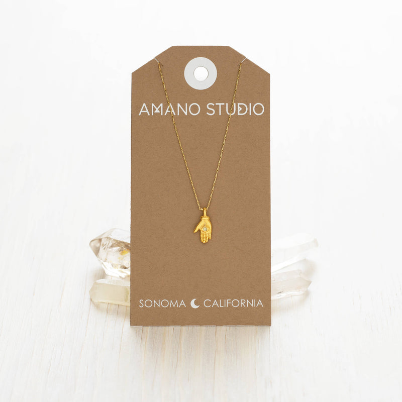 Tiny Mystic Hand Necklace