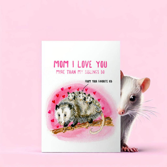 Possum Mom Love - Funny Mothers Day Card