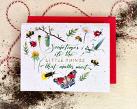The Little Things Plantable Wildflower Seed Card