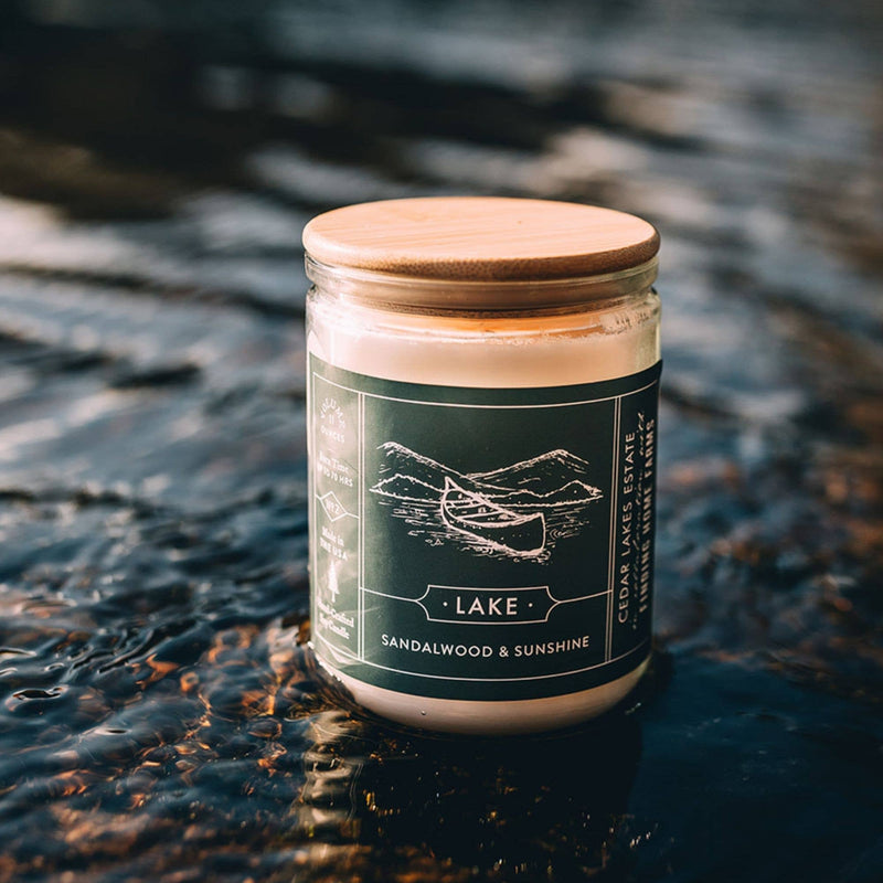 Soy Candle, Lake, Fresh & Bright Scent