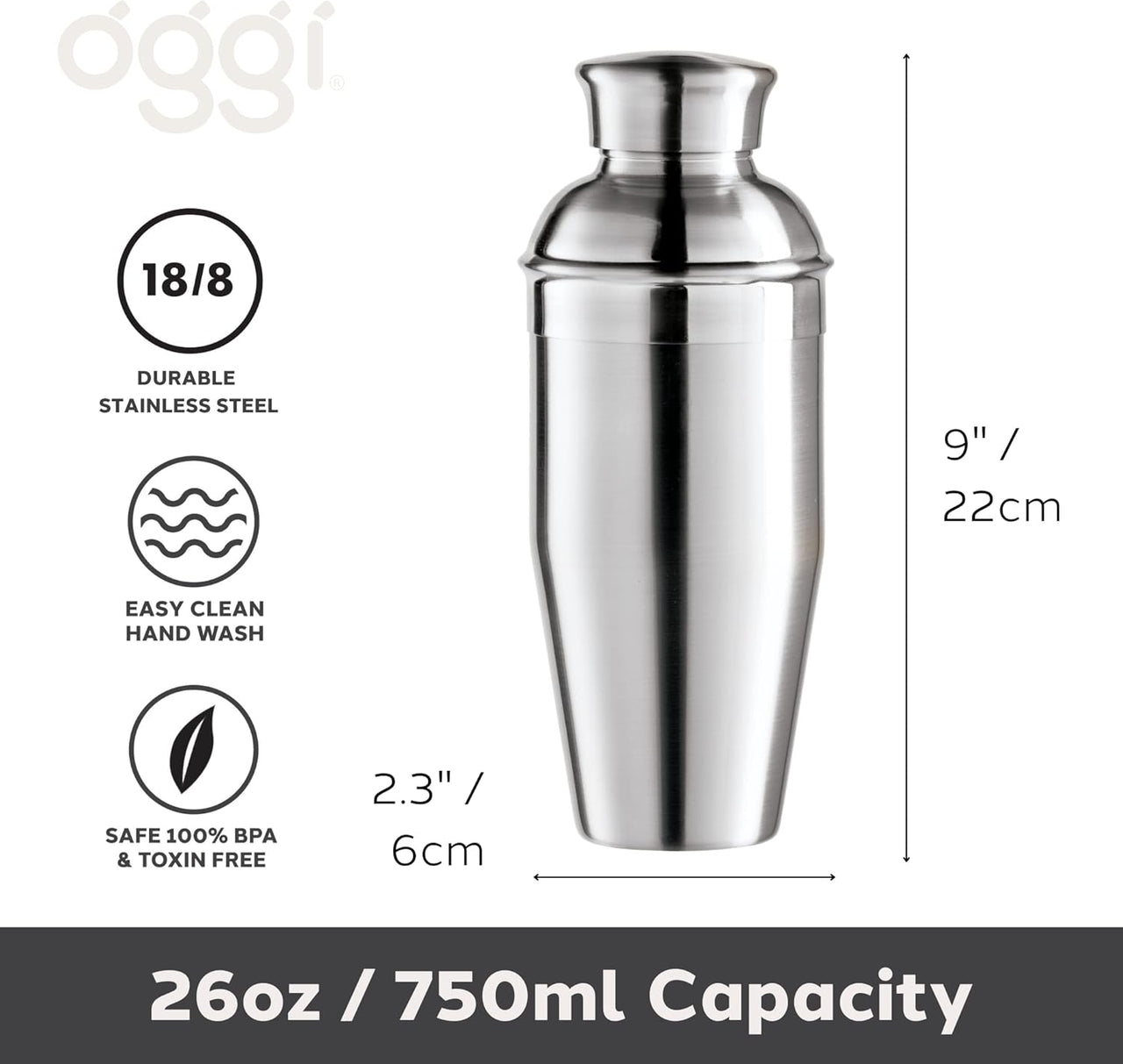 26oz Classic Cocktail Shaker
