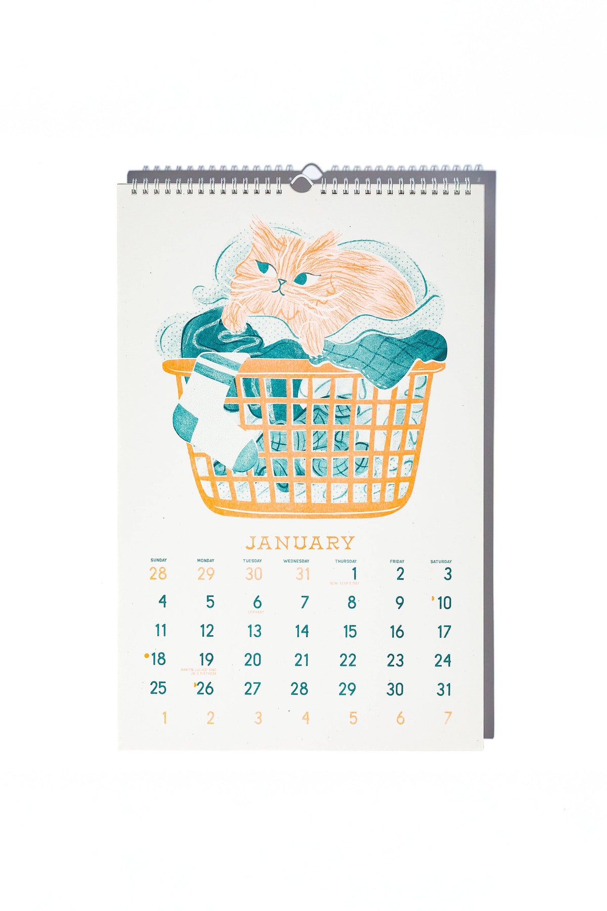 2026 Risograph Wall Calendar - Butterfly Days