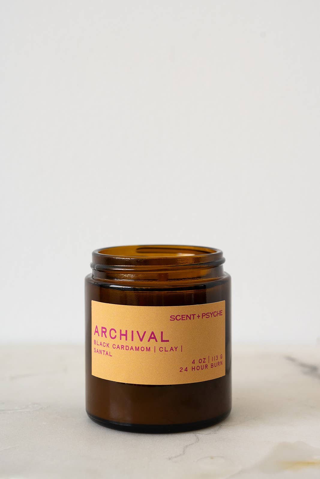 Archival |Cardamom & Santal Wood Wick Coconut-Soy Candle 4oz
