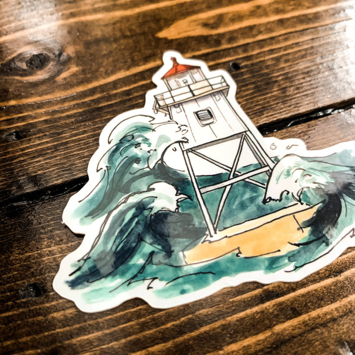 Grand Marais Lighthouse Vinyl Sticker