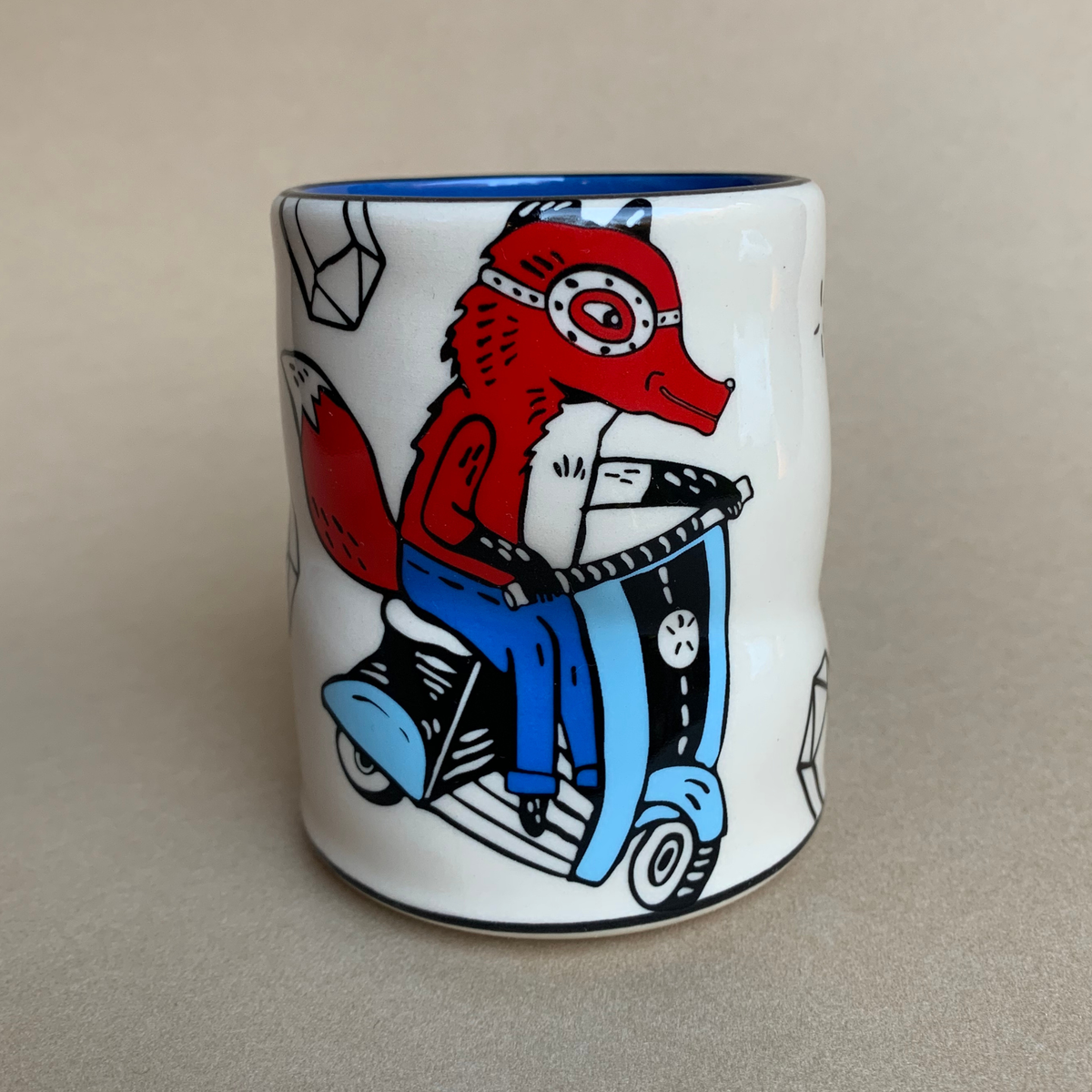 Lucky Fox Cup - Large Ceramic Holiday Gift Mug