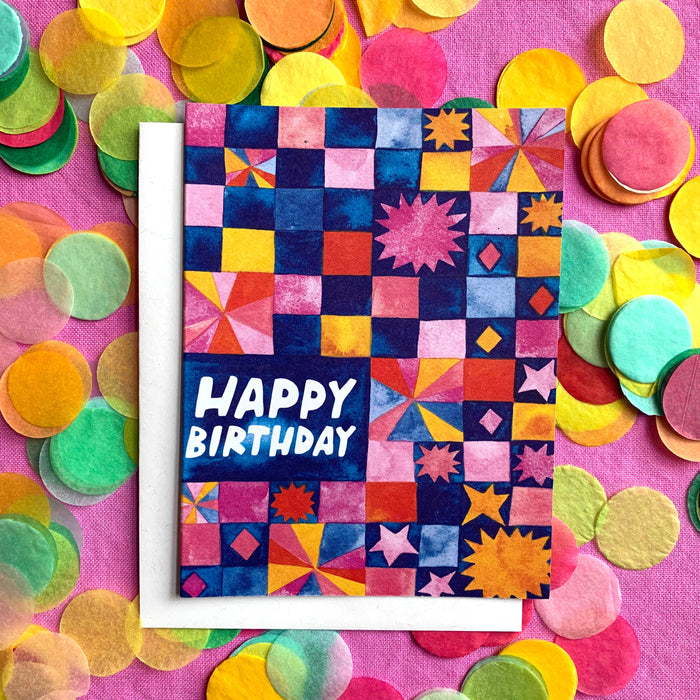 Happy Birthday Quilt - Card