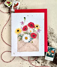 Pocketful of Sunshine Wildflower Plantable Seed Card