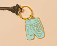 Mom Jeans Enamel Keychain - Mother's Day Gift, New Mom -Fathers Day Gift Mothers Day Spring Easter - Bag Charm
