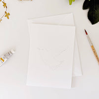 Backyard birds paintable notecards