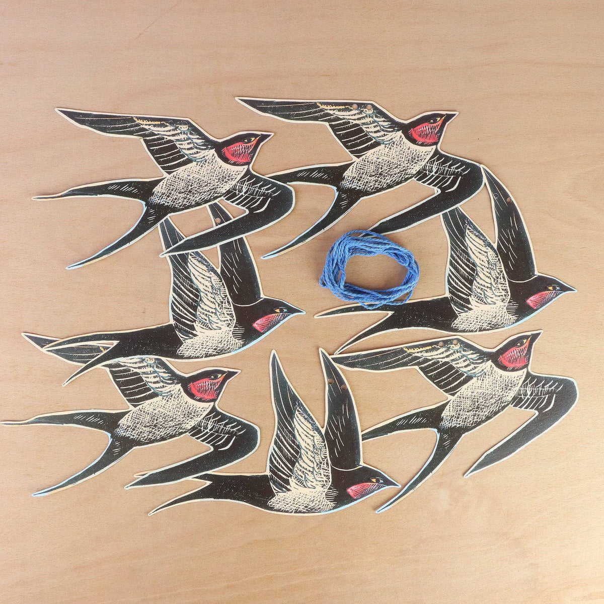 Cornish Swallows Garland