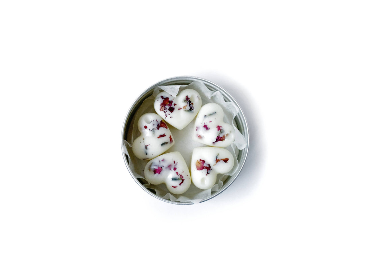 Mini Heart Lotion Bars - Set of 5 - Christmas Gifts