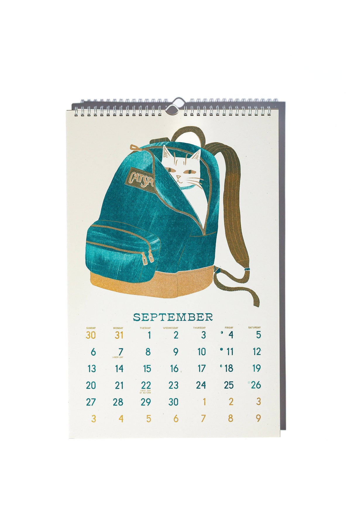 2026 Risograph Wall Calendar - Butterfly Days