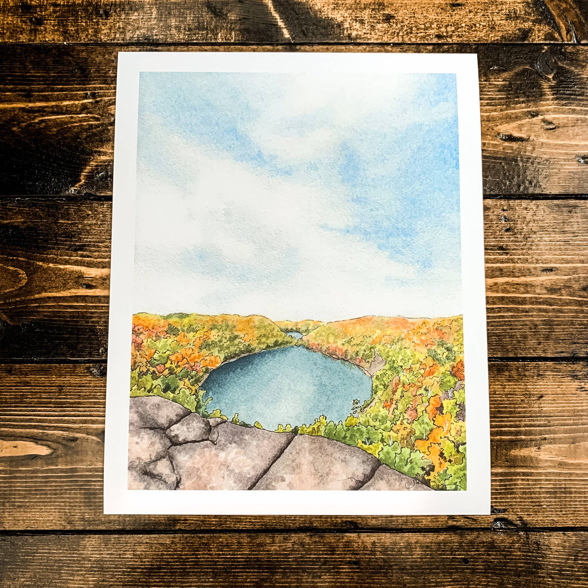 Bean & Bear Lake Print